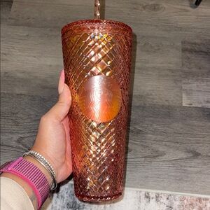 Starbucks 2021 Rose Gold Winter Holiday Tumbler